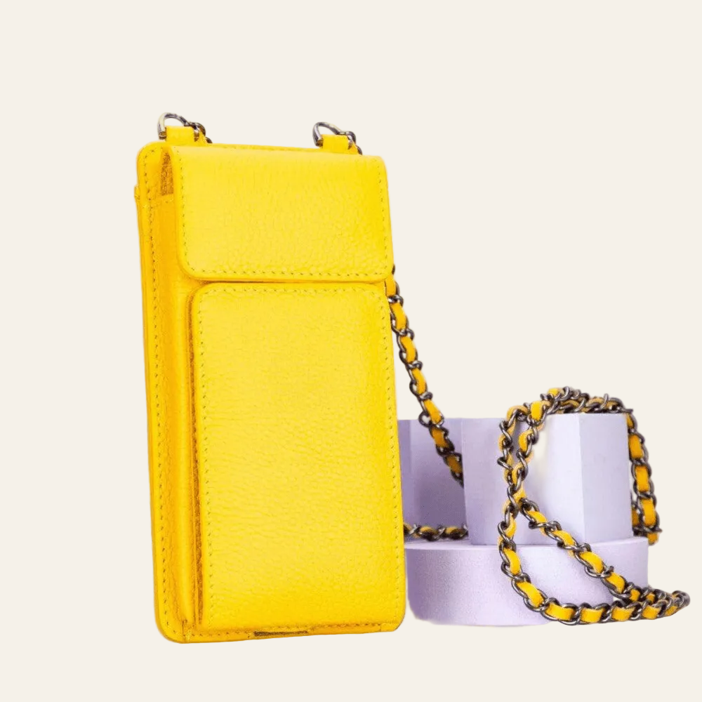 Avjin Crossbody Leather Bag Compatible with Phones up to 6.9