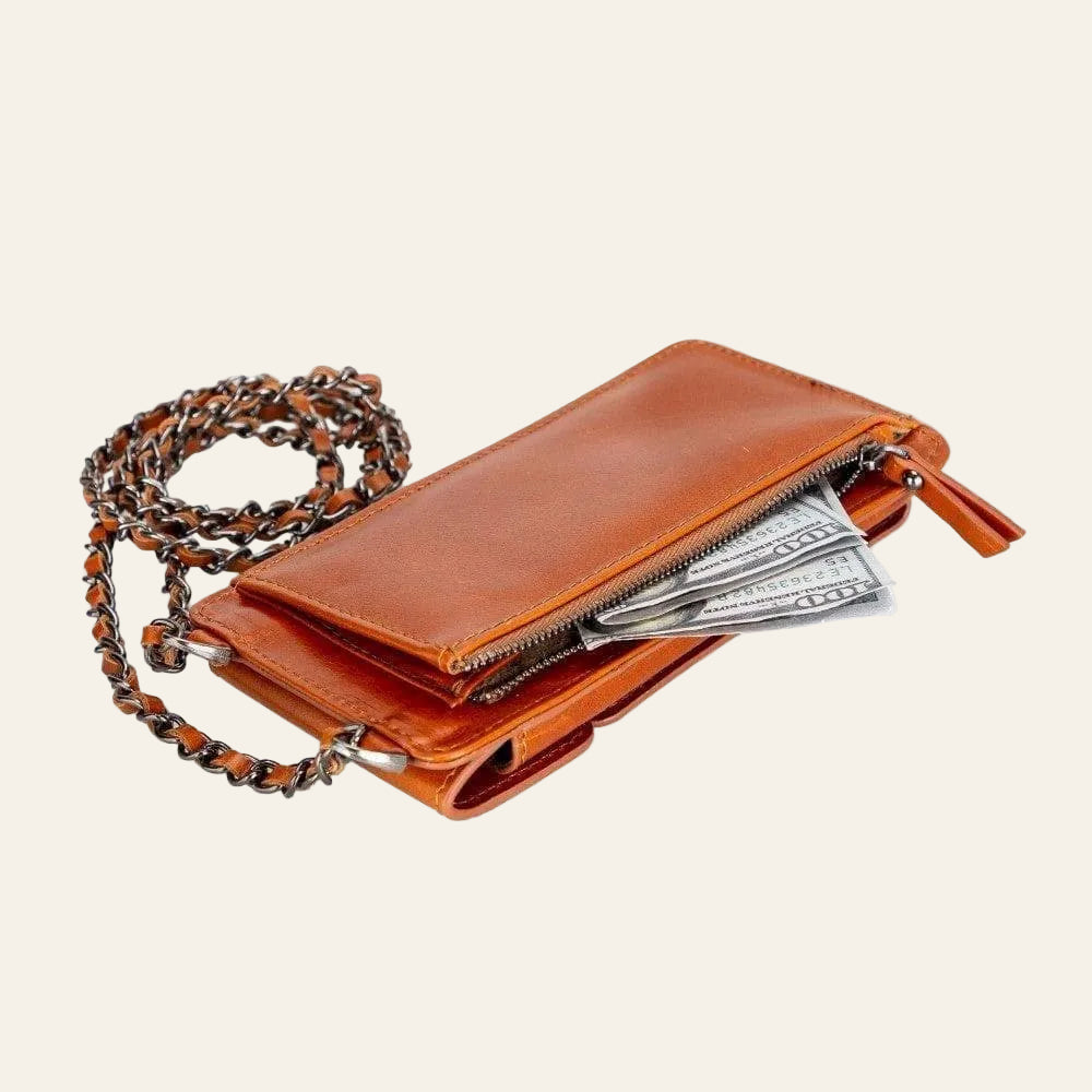Avjin Crossbody Leather Bag Compatible with Phones up to 6.9