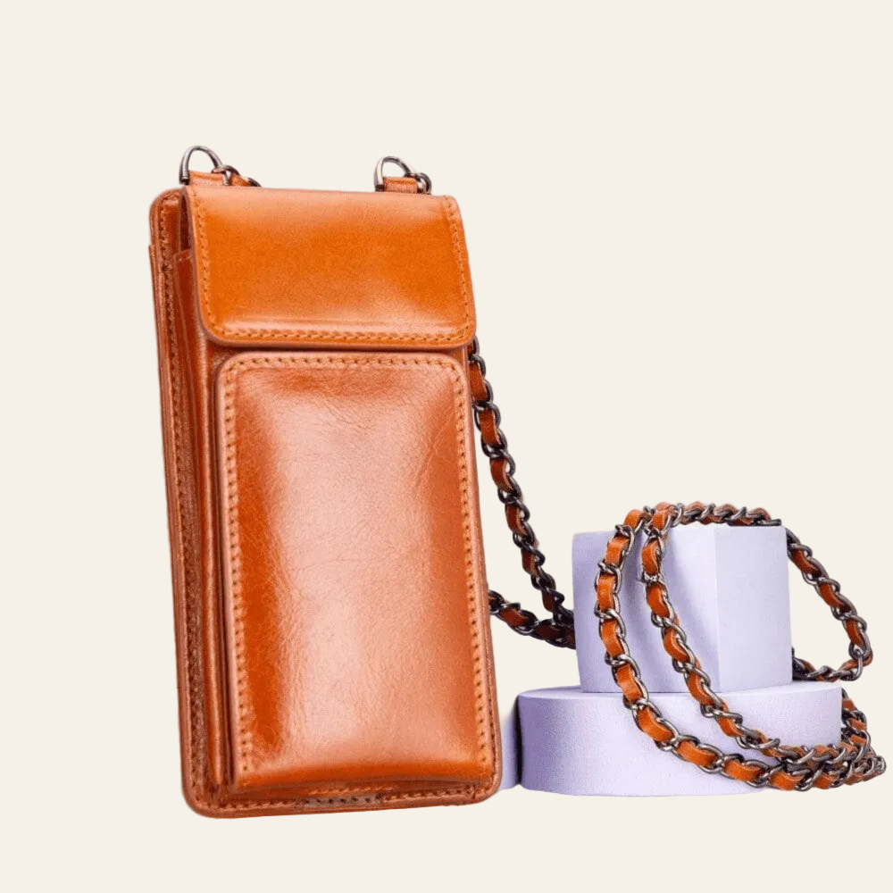 Avjin Crossbody Leather Bag Compatible with Phones up to 6.9