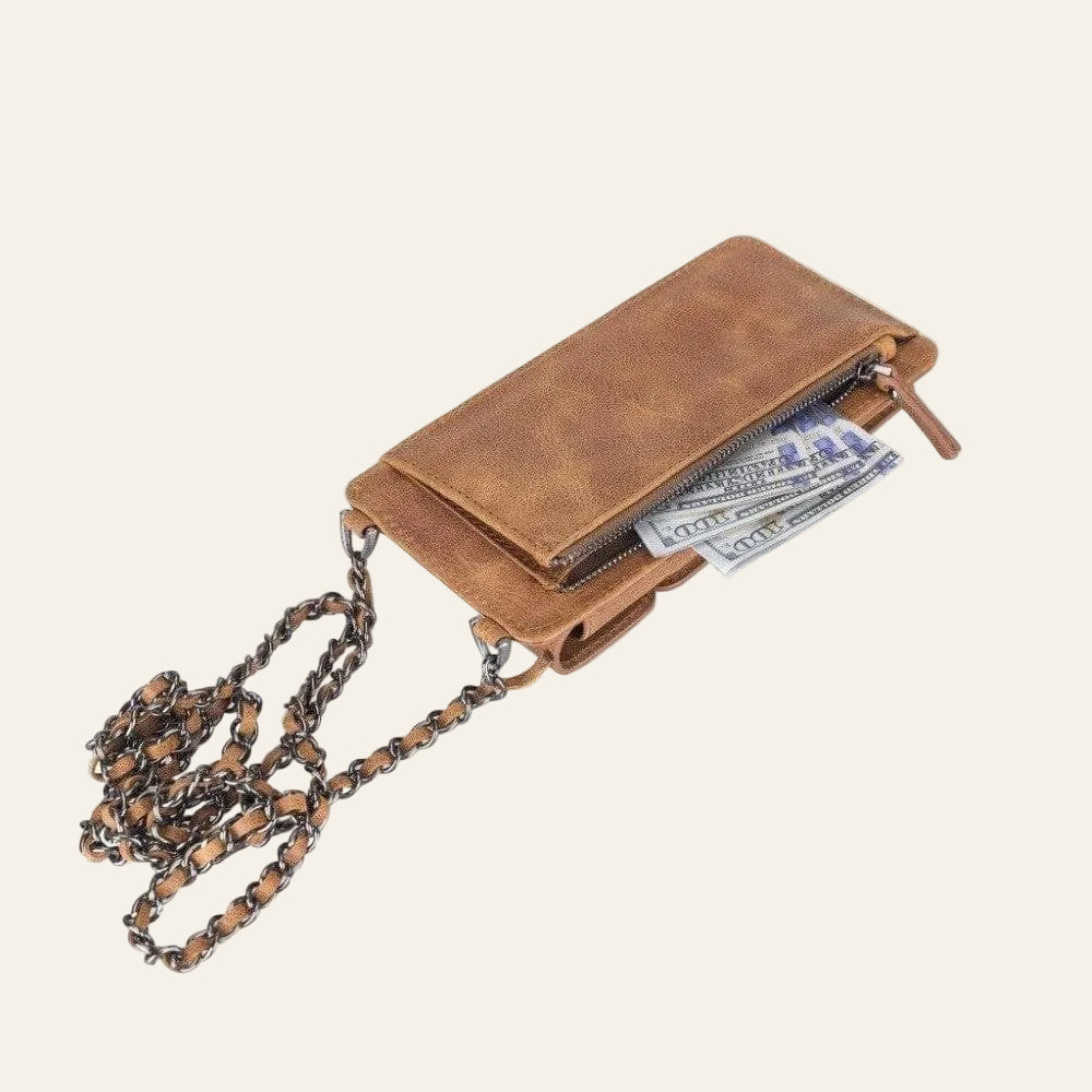 Avjin Crossbody Leather Bag Compatible with Phones up to 6.9