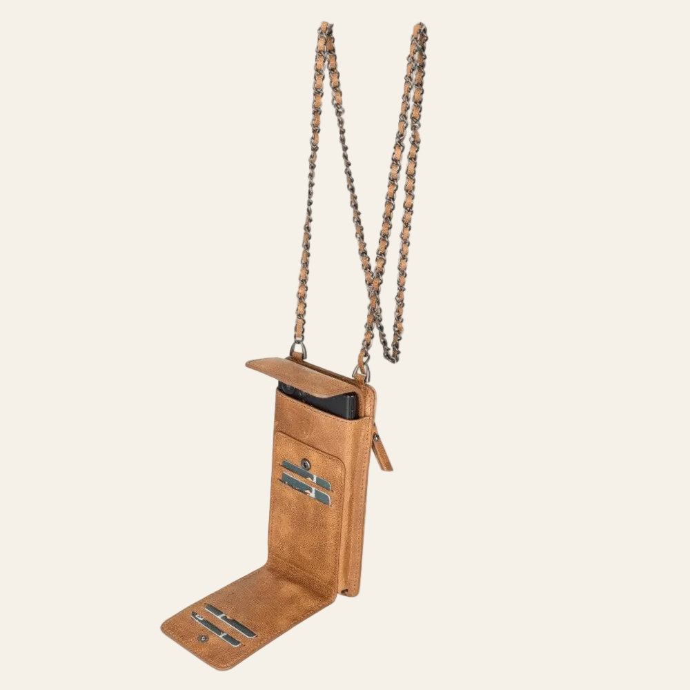 Avjin Crossbody Leather Bag Compatible with Phones up to 6.9