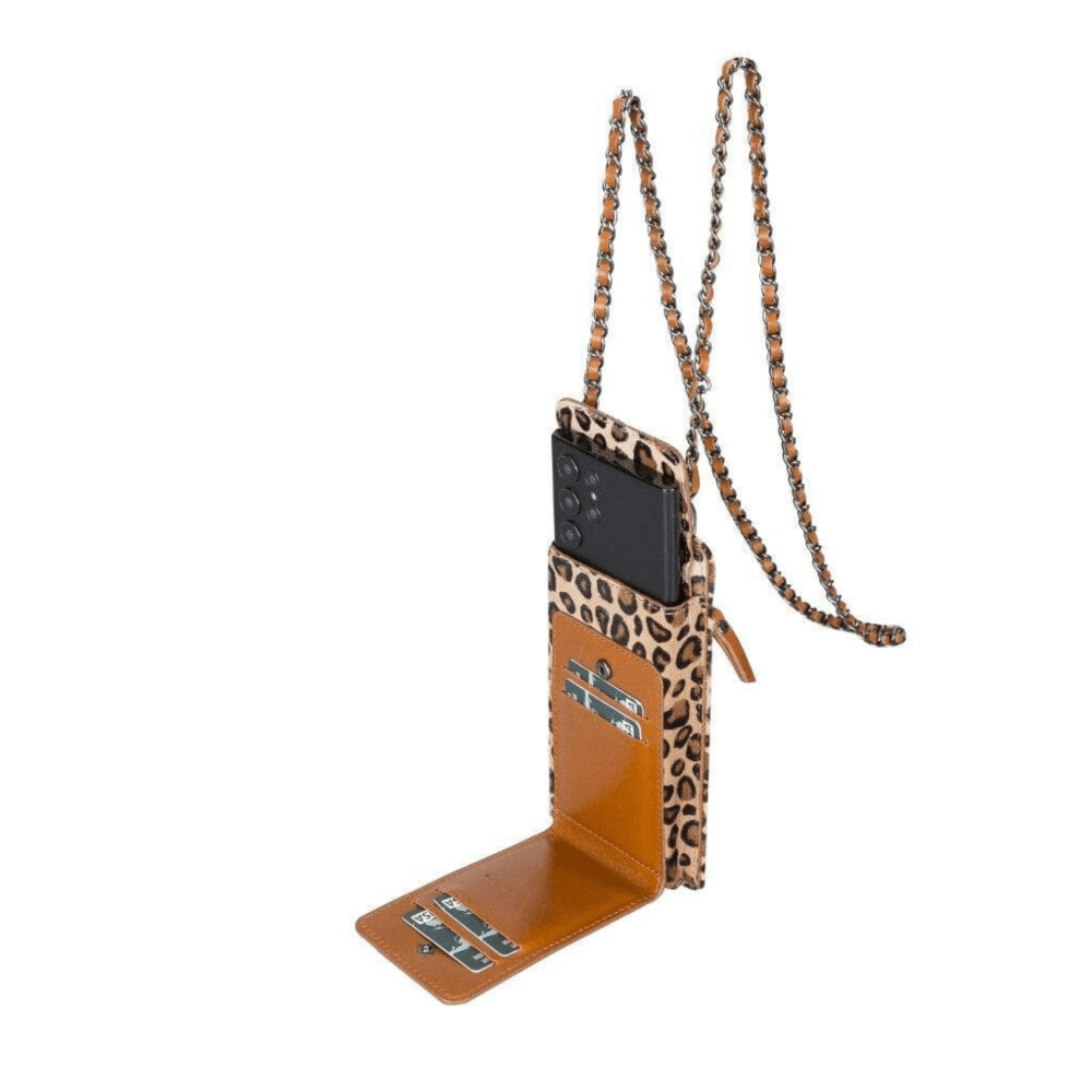 Avjin Crossbody Leather Bag Compatible with Phones up to 6.9